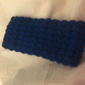 Blue ear warmer